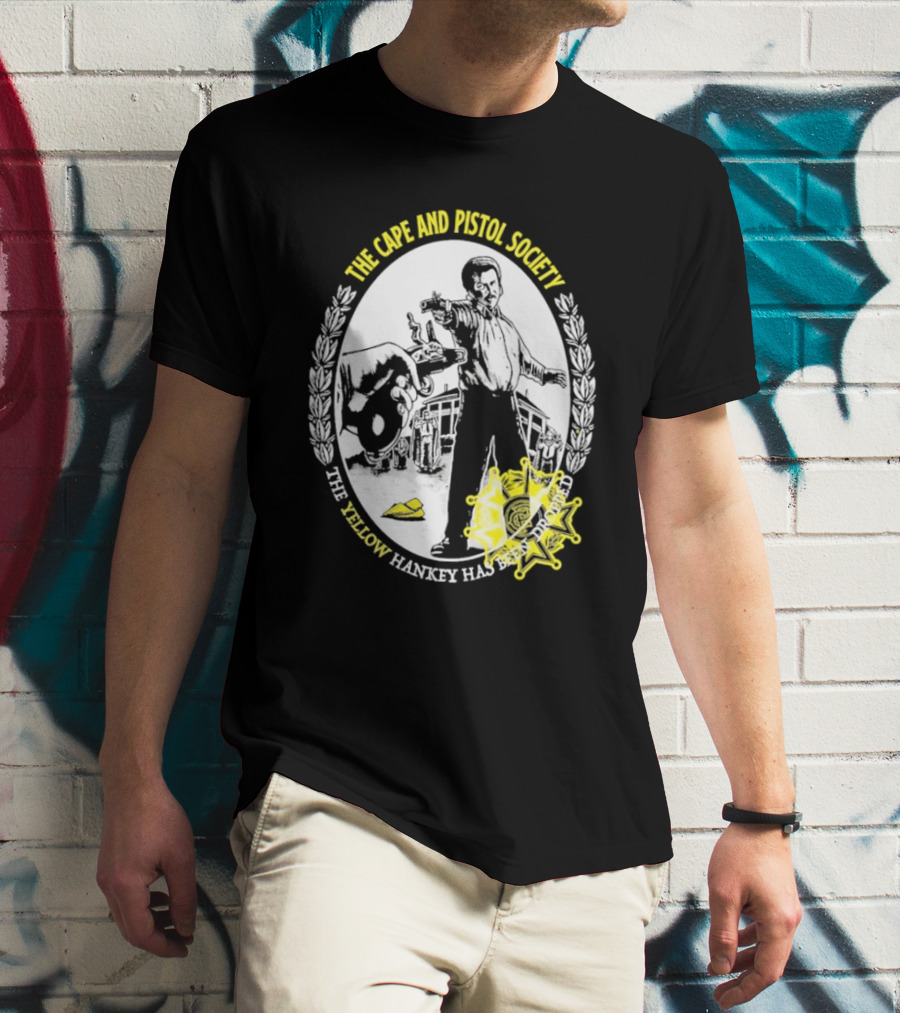 The Righteous Gemstones The Cape And Pistol Society Yellow Hankey Dropped Duelling T-Shirt