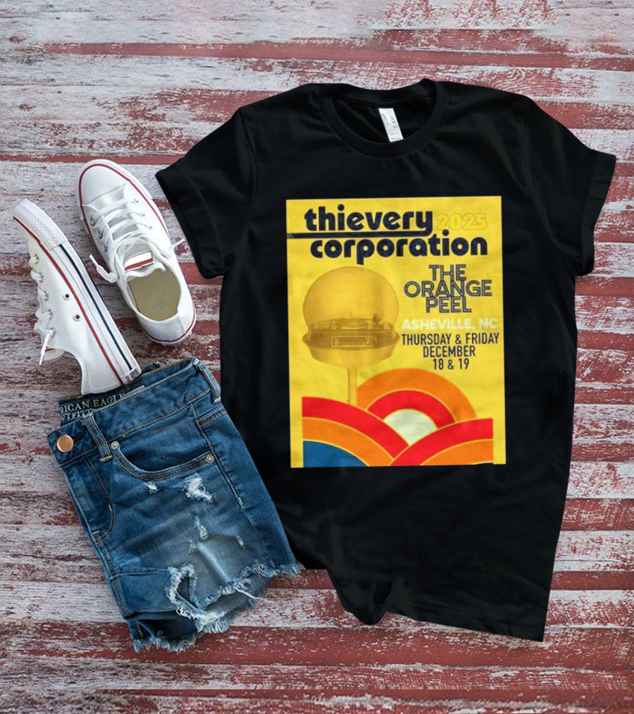 Thievery Corporation 2025 The Orange Peel Asheville NC December 18 & 19 T-Shirt