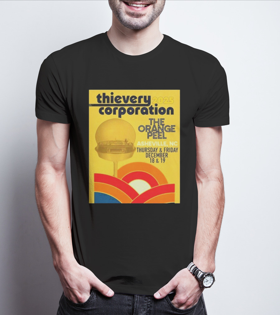 Thievery Corporation 2025 The Orange Peel Asheville NC December 18 & 19 T-Shirt