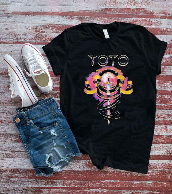 Toto 1978 Sword Iconic Band Logo Spiral Rings T-Shirt