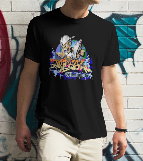 Tribal Gear Can 2 Spray Graffiti Worldwide T-Shirt