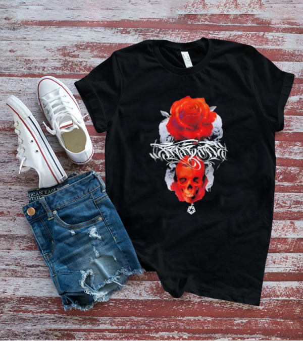 Tribal Gear Huit Rose Skull And Rose Graphic T-Shirt