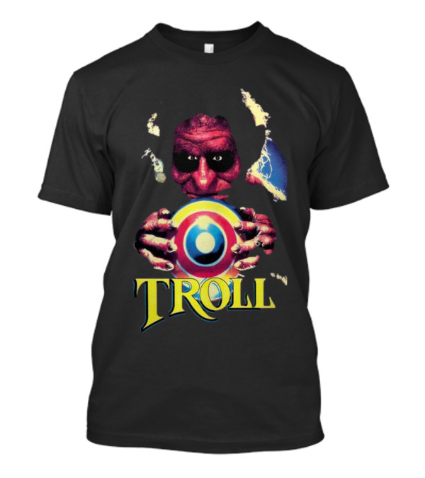 Troll Creepy Character Holding Colorful Orb T-Shirt