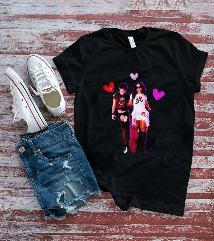 Troye Sivan Charli XCX Heart Motif NY Fashion Style T-Shirt