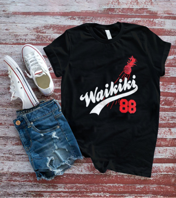 Waikiki 88 Los Angeles Dodgers Pineapple Baseball Graphic T-Shirt