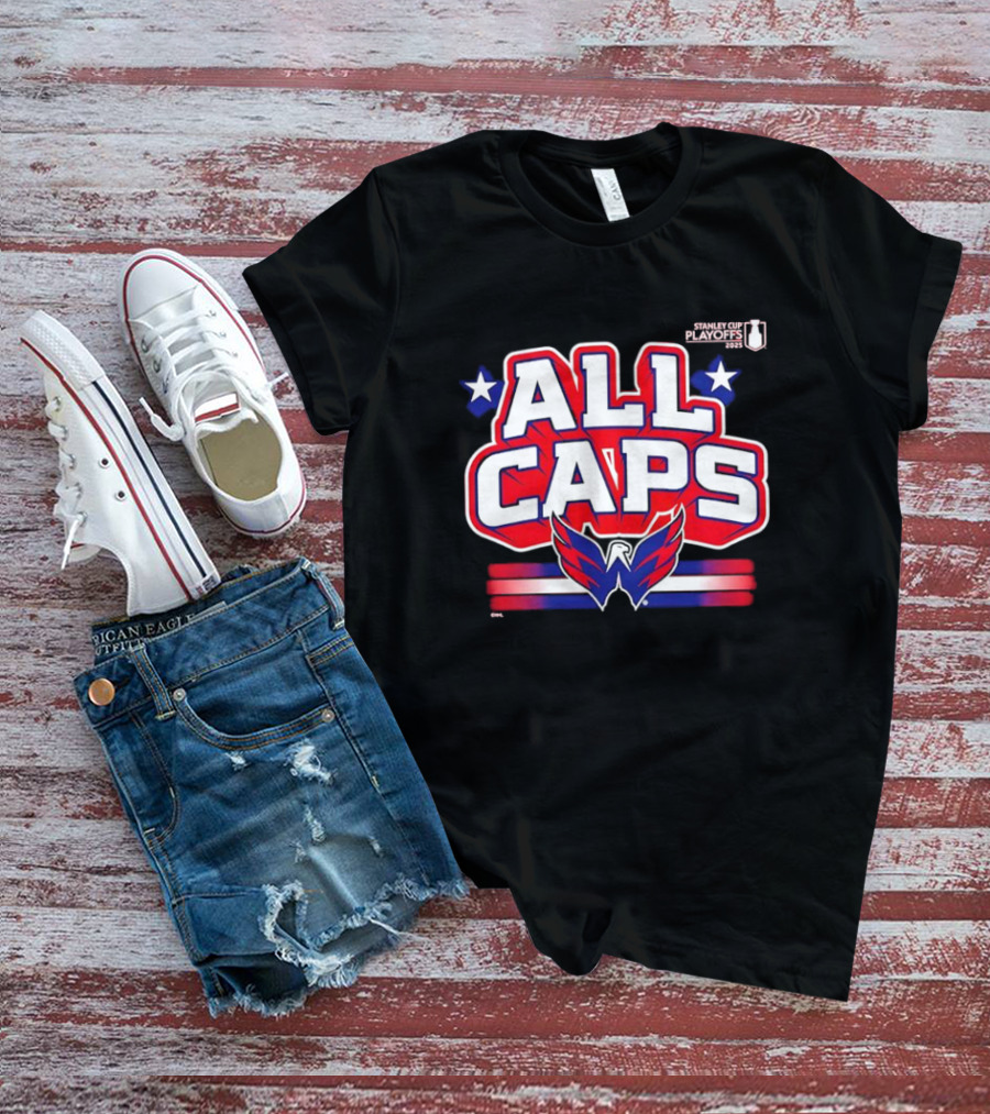 ALL CAPS Washington Capitals 2025 Stanley Cup Playoffs T-Shirt