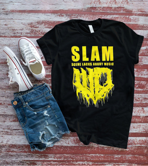 Slam Scene Lacks Angry Music Dripping Graphic T-Shirt