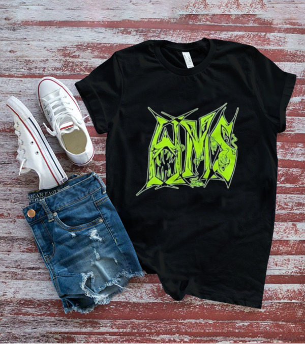 H.M.S Wolfsbane Atomic Themed Text With Monster Elements T-Shirt