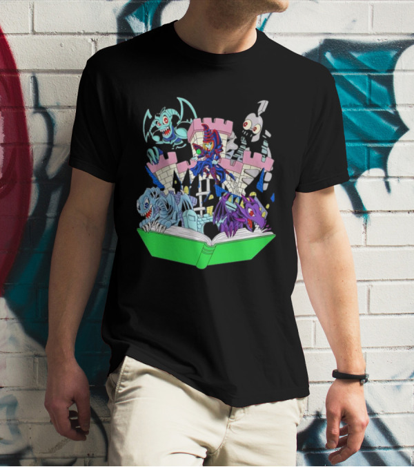 World Of Toons Castle And Creatures From Book T-Shirt