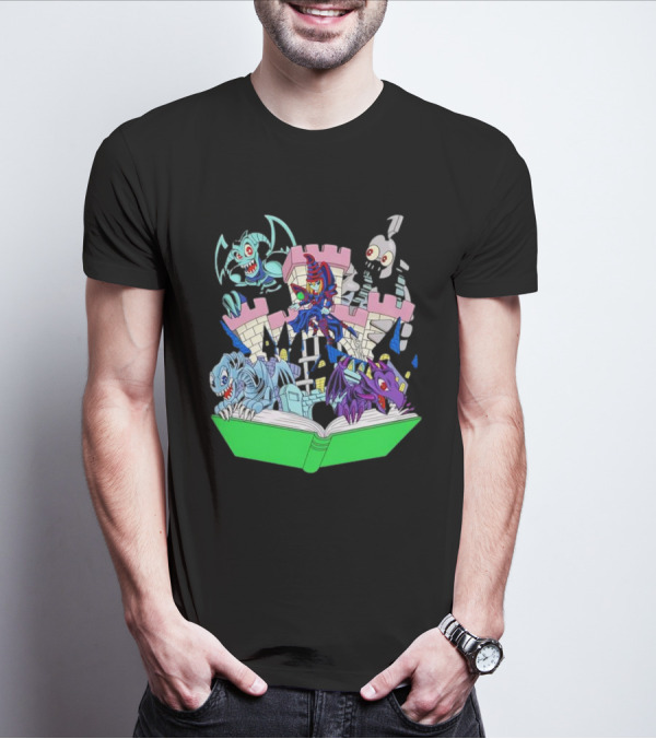 World Of Toons Castle And Creatures From Book T-Shirt