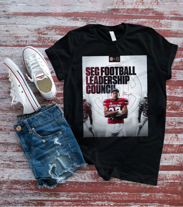 SEC Football Leadership Council South Carolina Gamecocks Oscar Adaway III T-Shirt