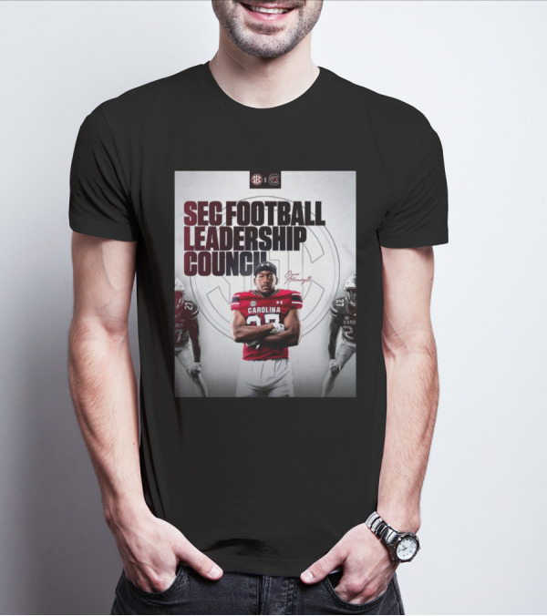 SEC Football Leadership Council South Carolina Gamecocks Oscar Adaway III T-Shirt