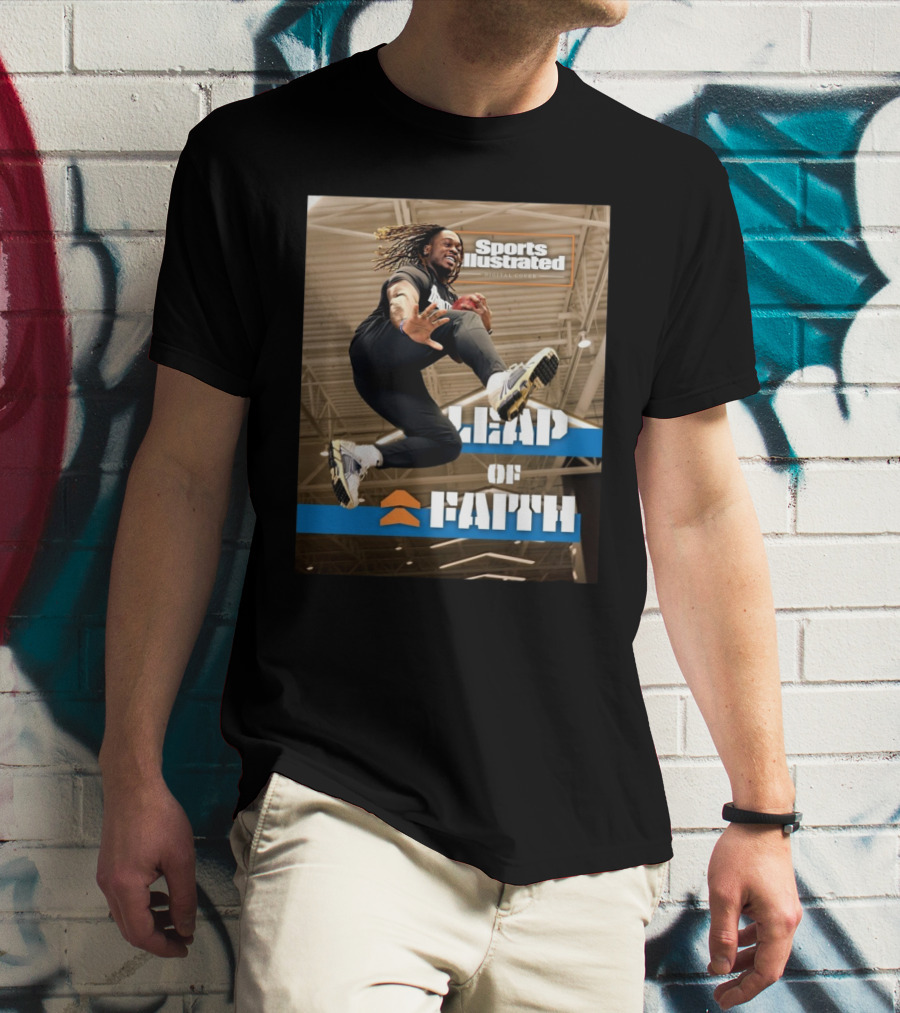 Sports Illustrated Leap Of Faith Digital Cover Boise State Broncos Football T-Shirt