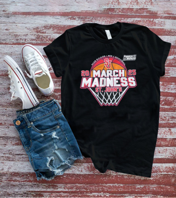 St. John's March Madness 2025 NCAA Men's Basketball Tournament T-Shirt