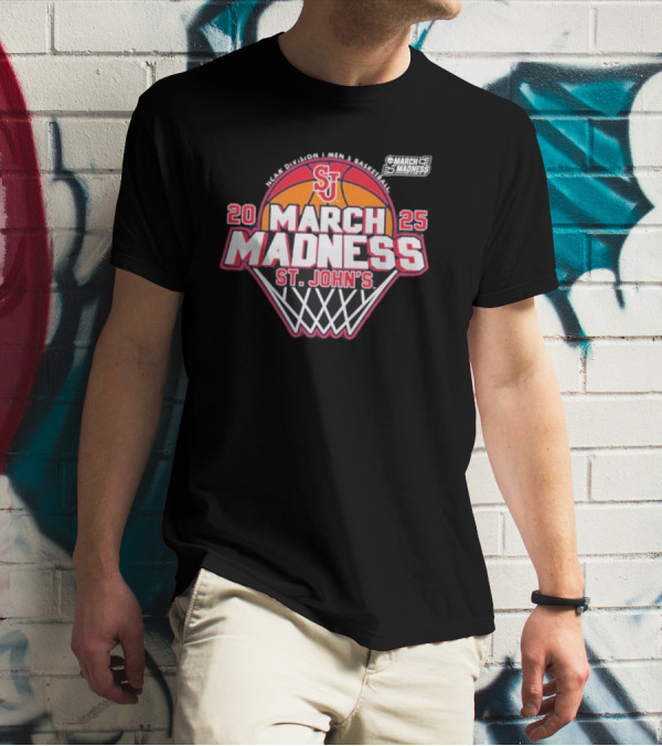 St. John's March Madness 2025 NCAA Men's Basketball Tournament T-Shirt