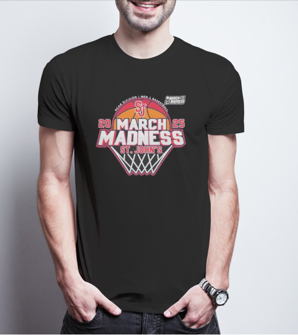 St. John's March Madness 2025 NCAA Men's Basketball Tournament T-Shirt