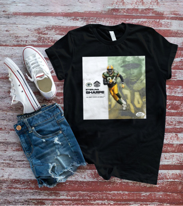 Sterling Sharpe Green Bay Packers Pro Football Hall Of Fame The Draft Starts In Mobile T-Shirt