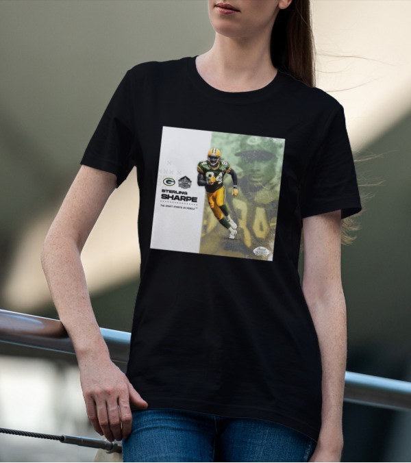 Sterling Sharpe Green Bay Packers Pro Football Hall Of Fame The Draft Starts In Mobile T-Shirt