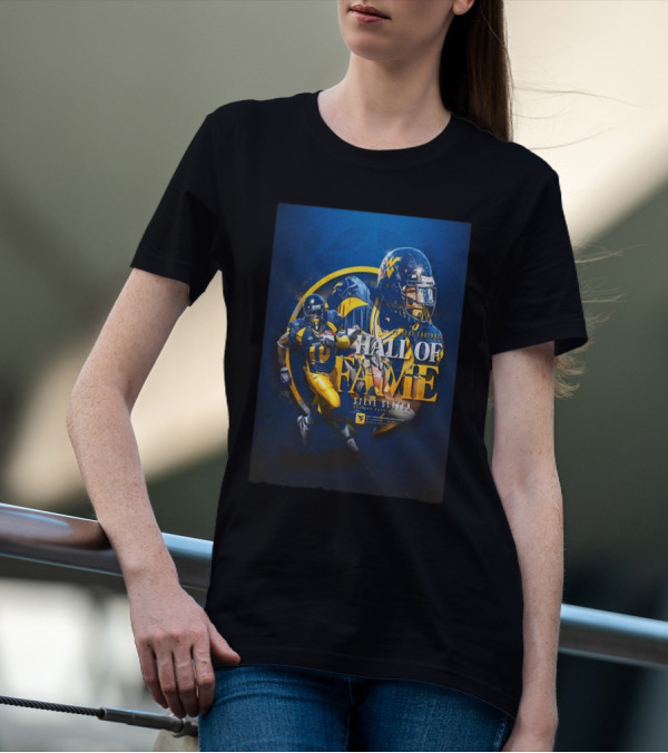 Steve Slaton College Football Hall Of Fame Running Back West Virginia Sports T-Shirt
