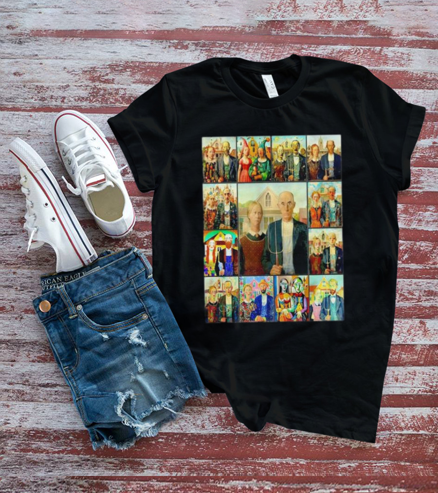 Styles Of American Gothic Painting Variations T-Shirt