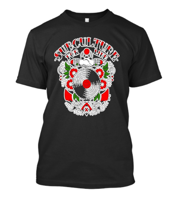 Subculture For Life Anchor Tour Floral Nautical Theme T-Shirt