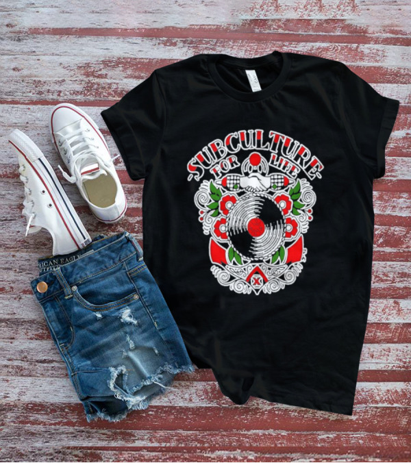 Subculture For Life Anchor Tour Floral Nautical Theme T-Shirt