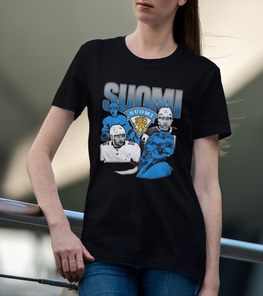 Suomi 4 Nations Team Finland Ice Hockey Players T-Shirt