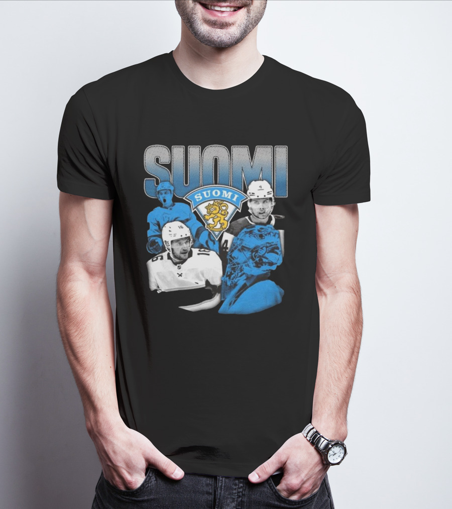 Suomi 4 Nations Team Finland Ice Hockey Players T-Shirt