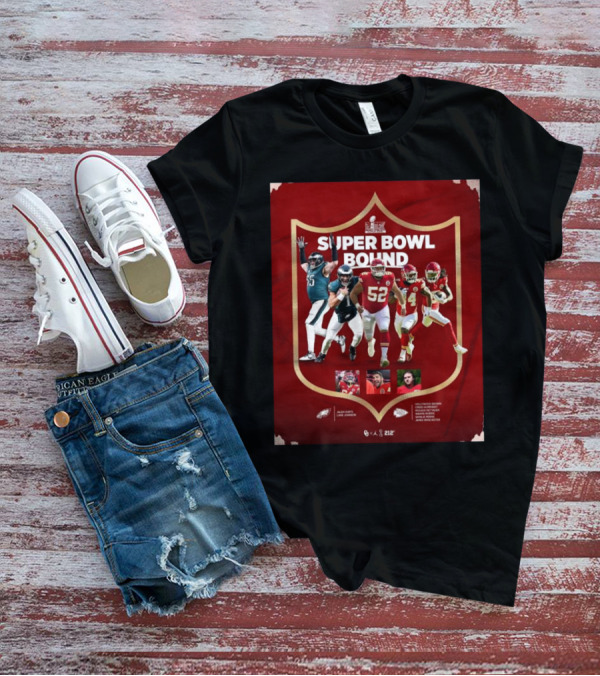 Super Bowl Bound Jalen Hurts Lane Johnson Hollywood Brown Creed Humphrey Oklahoma Sooners Eagles Chiefs T-Shirt