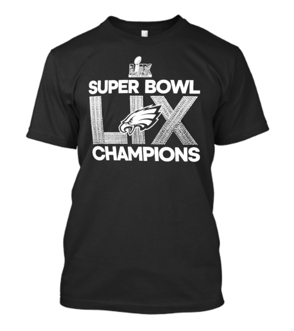 Super Bowl LIX Champions Philadelphia Eagles Logo T-Shirt