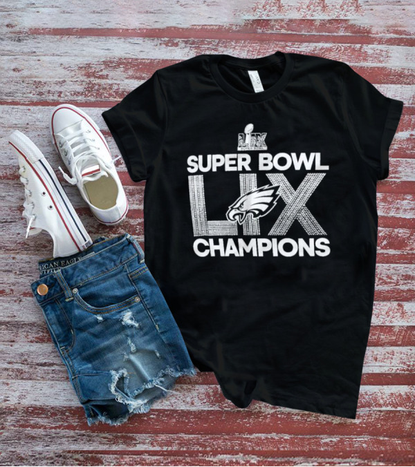 Super Bowl LIX Champions Philadelphia Eagles Logo T-Shirt