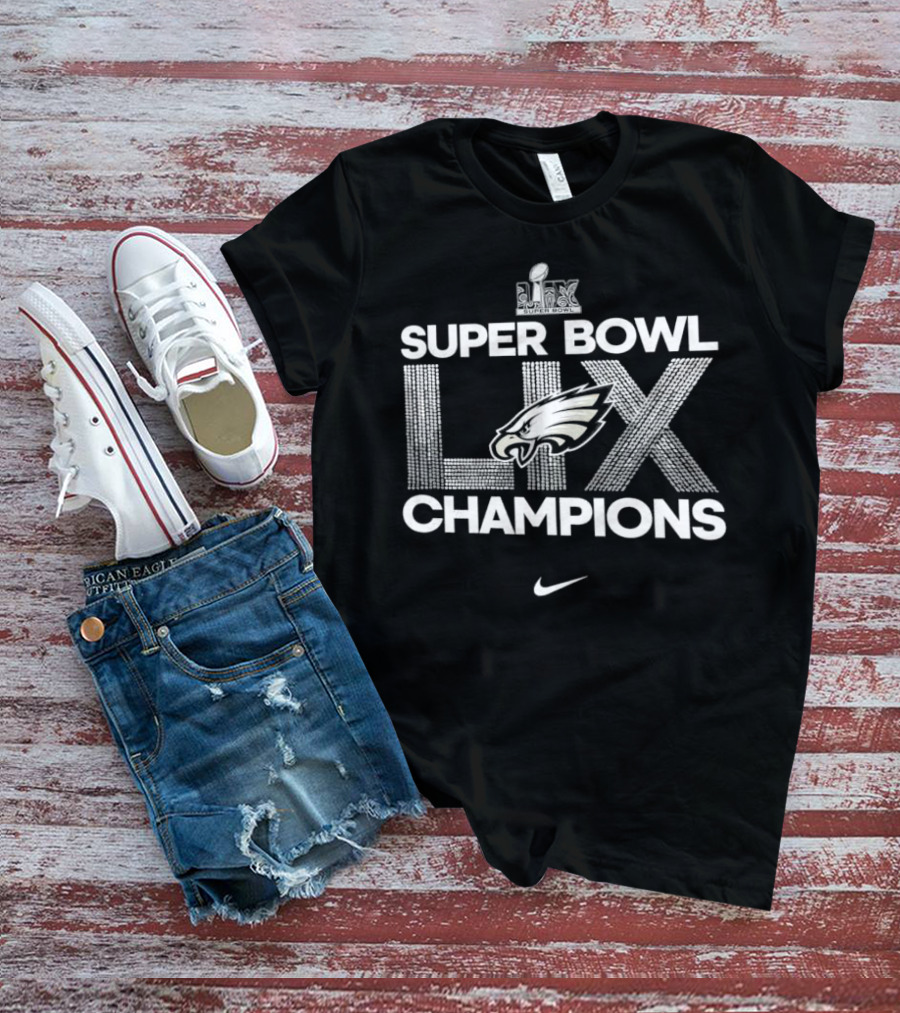Philadelphia Eagles Super Bowl LIX Champions Nike T-Shirt
