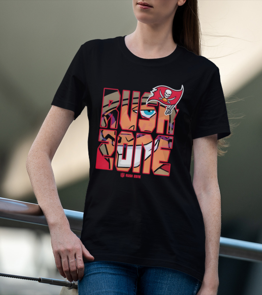 Tampa Bay Buccaneers Rush Zone Cartoon NFL T-Shirt