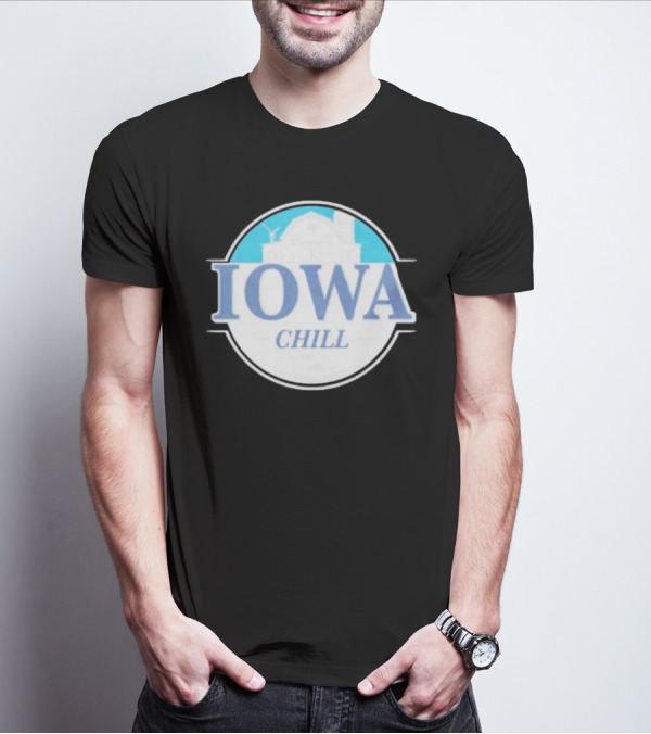 Iowa Chill Barn Windmill Circle T-Shirt