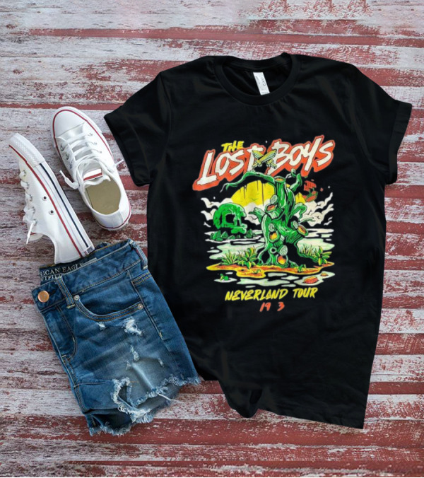 The Lost Boys Neverland Tour 1953 Tree And Skull Island Scene T-Shirt