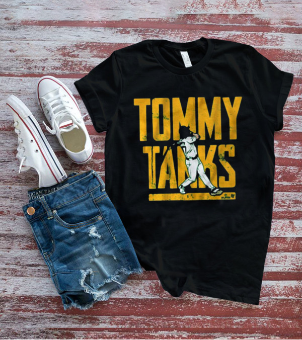 Tommy Tanks Baseball Player Silhouette T-Shirt