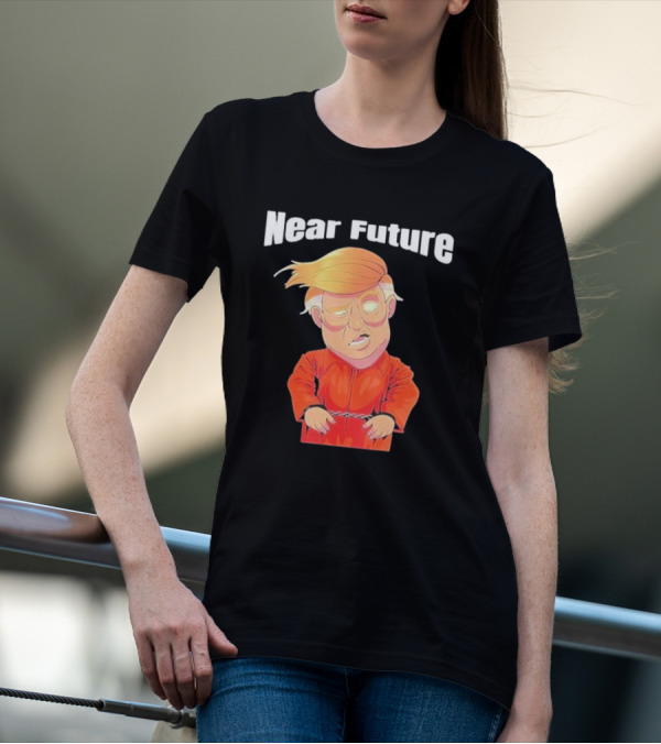 Trump Near Future Lock Him Up Orange Prison Jumpsuit T-Shirt