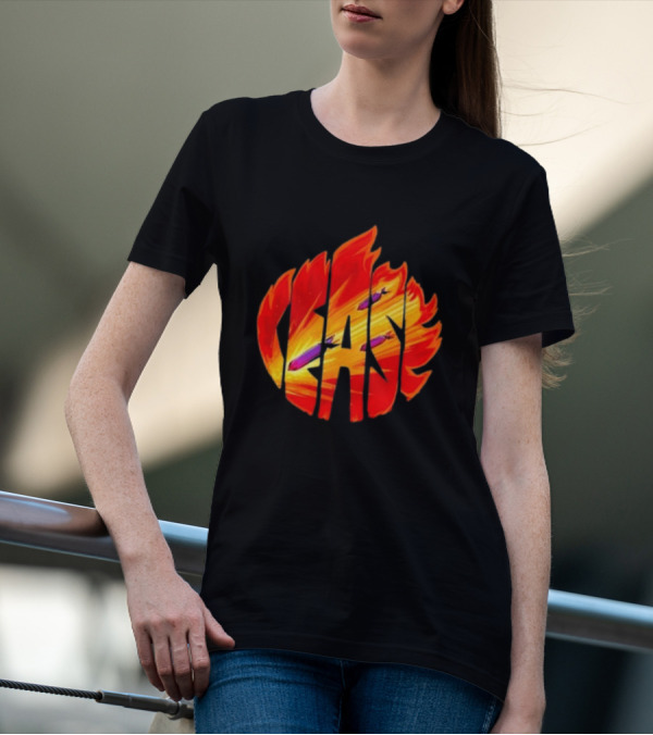 Cease Fire Flame Letters With Missiles T-Shirt