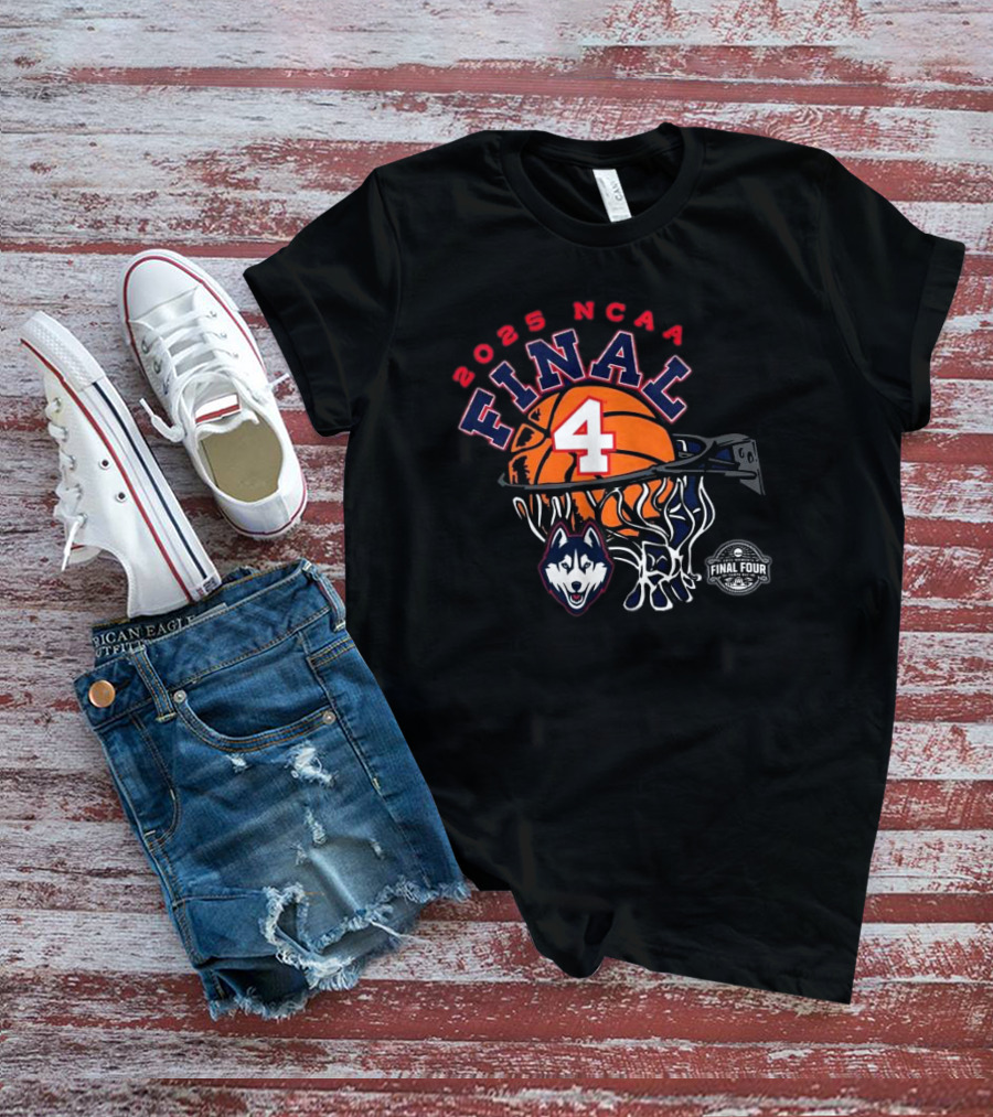 UConn Huskies 2025 NCAA Final Four March Madness Basketball Tournament T-Shirt