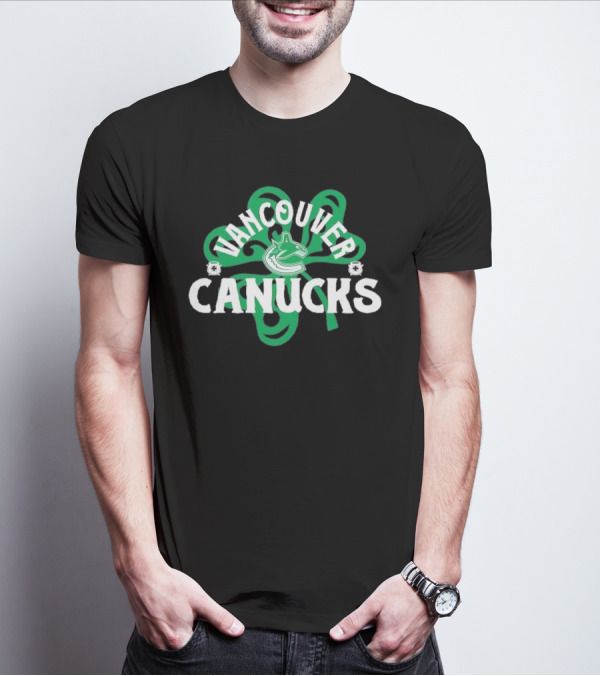 Vancouver Canucks St. Patrick’s Day Shamrock T-Shirt