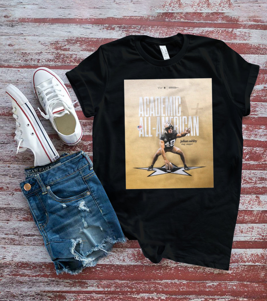 Vanderbilt Football Julian Ashby Academic All-American Long Snapper T-Shirt