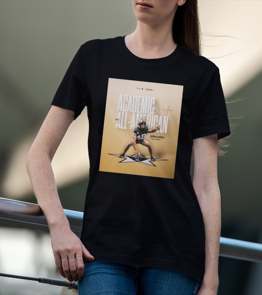 Vanderbilt Football Julian Ashby Academic All-American Long Snapper T-Shirt