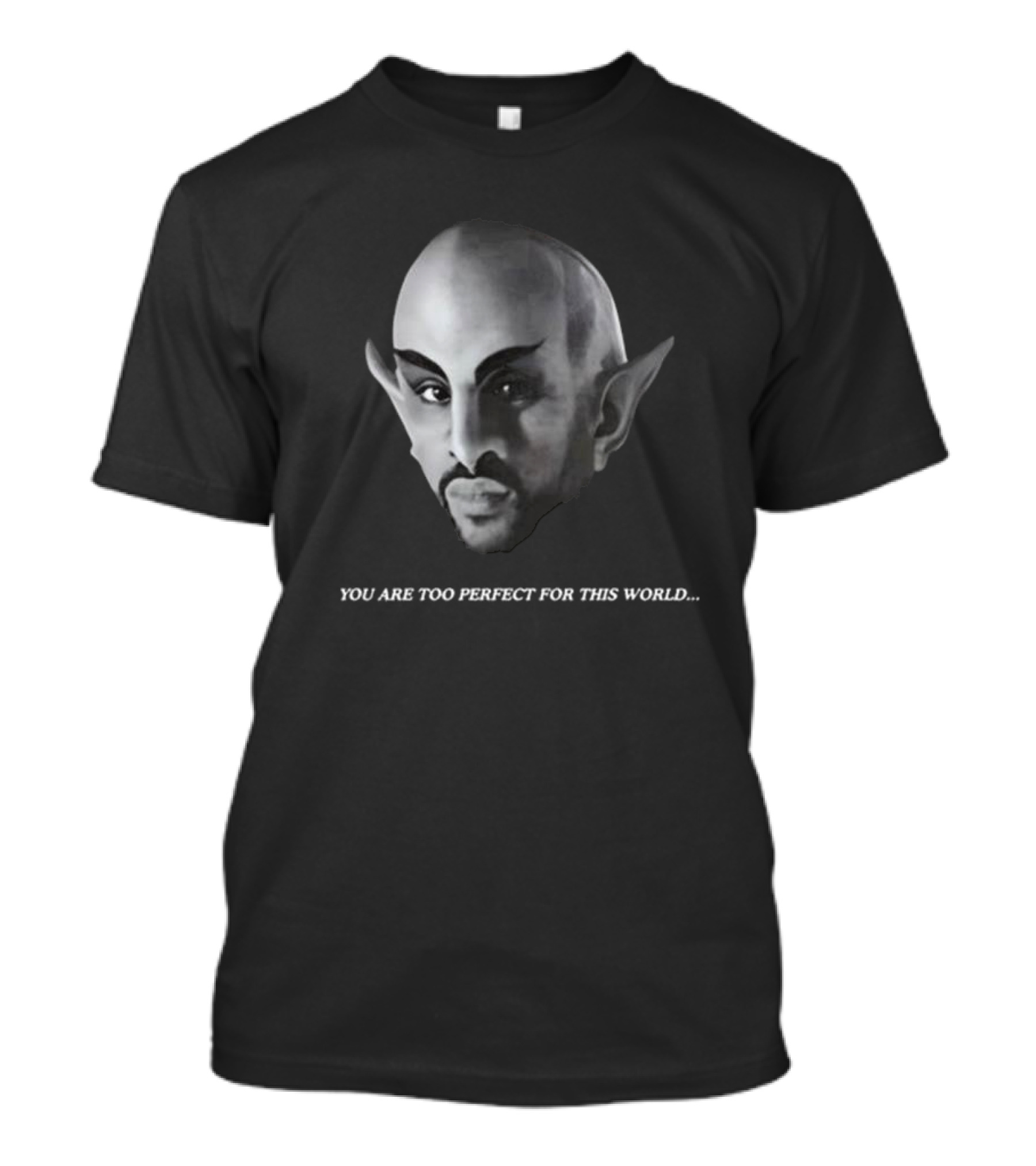 Vaticano You Are Too Perfect For This World Fantasy Creature Portrait T-Shirt