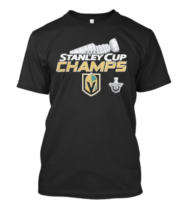Vegas Golden Knights Stanley Cup Champs 2025 Trophy T-Shirt