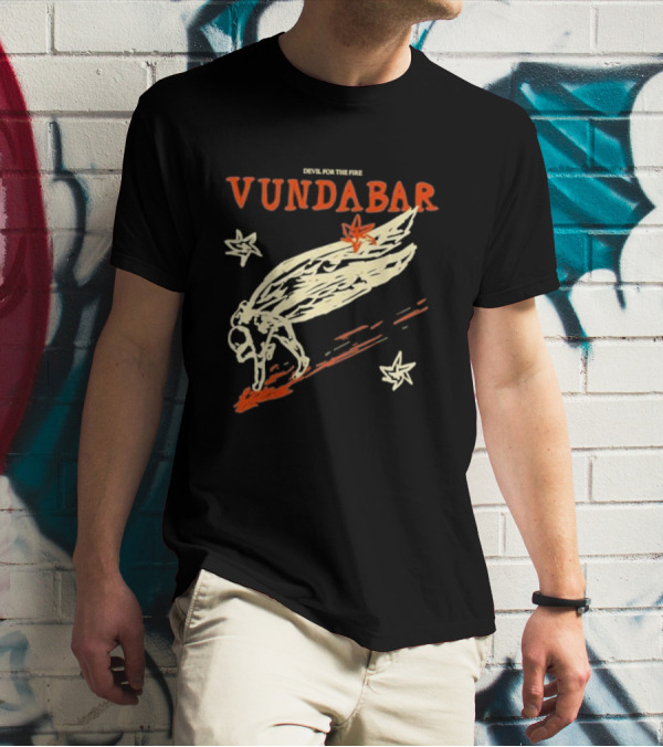 Vundabar Devil For The Fire Winged Creature And Stars T-Shirt