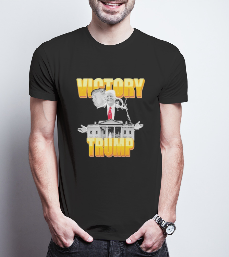 Victory Trump Statue White House Imagery T-Shirt