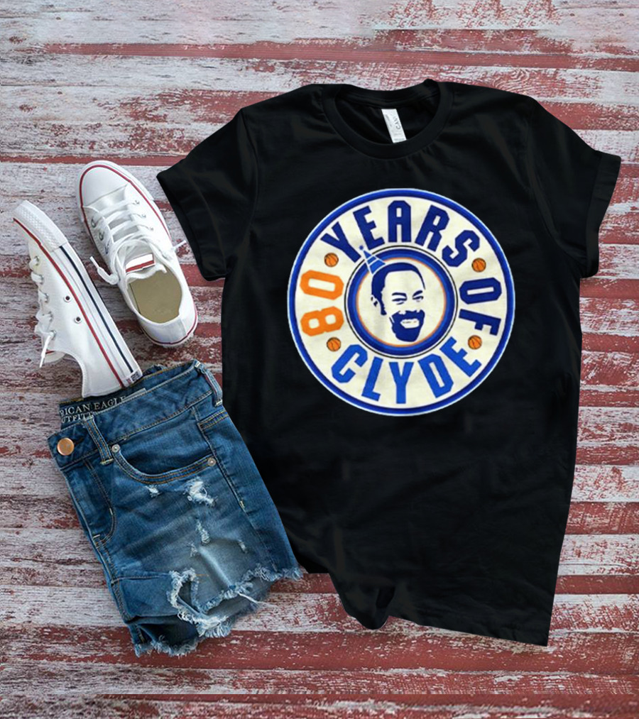 80 Years Of Clyde Walt Frazier Basketball Legacy T-Shirt