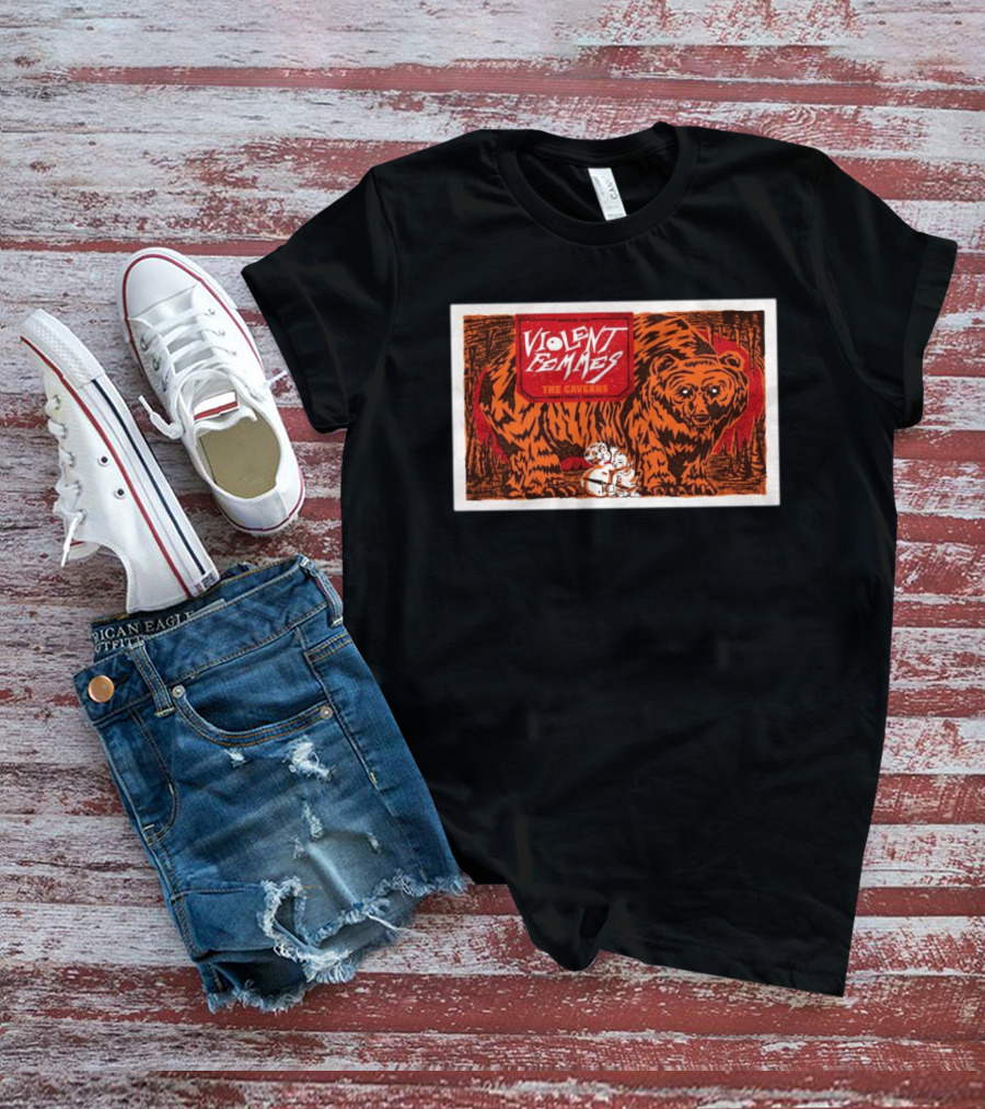 Violent Femmes March 26 2025 The Caverns Pelham Tennessee Tour Bear And Children T-Shirt