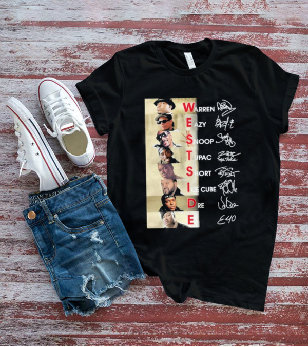 Warren Eazy Snoop Tupac Short Ice Cube Dre E40 Westside T-Shirt