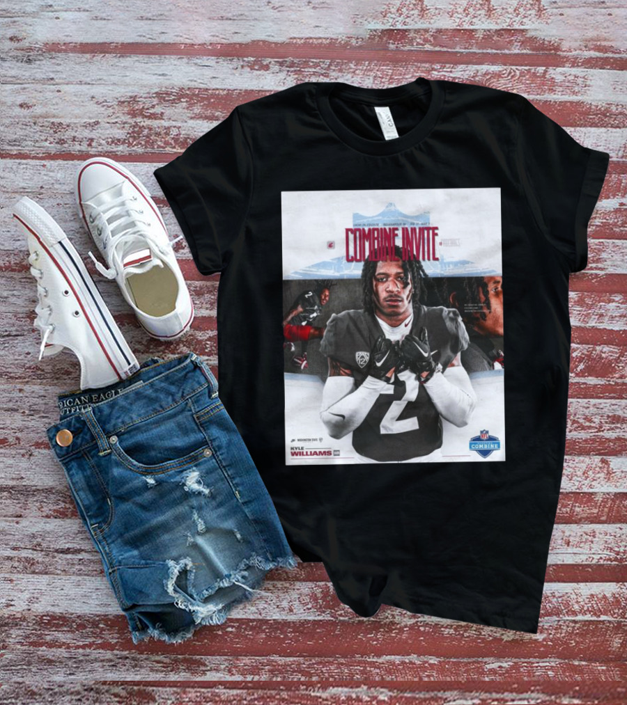 Lucas Oil Stadium NFL Combine Invite Kyle Williams Washington State Cougars Indianapolis 2025 T-Shirt
